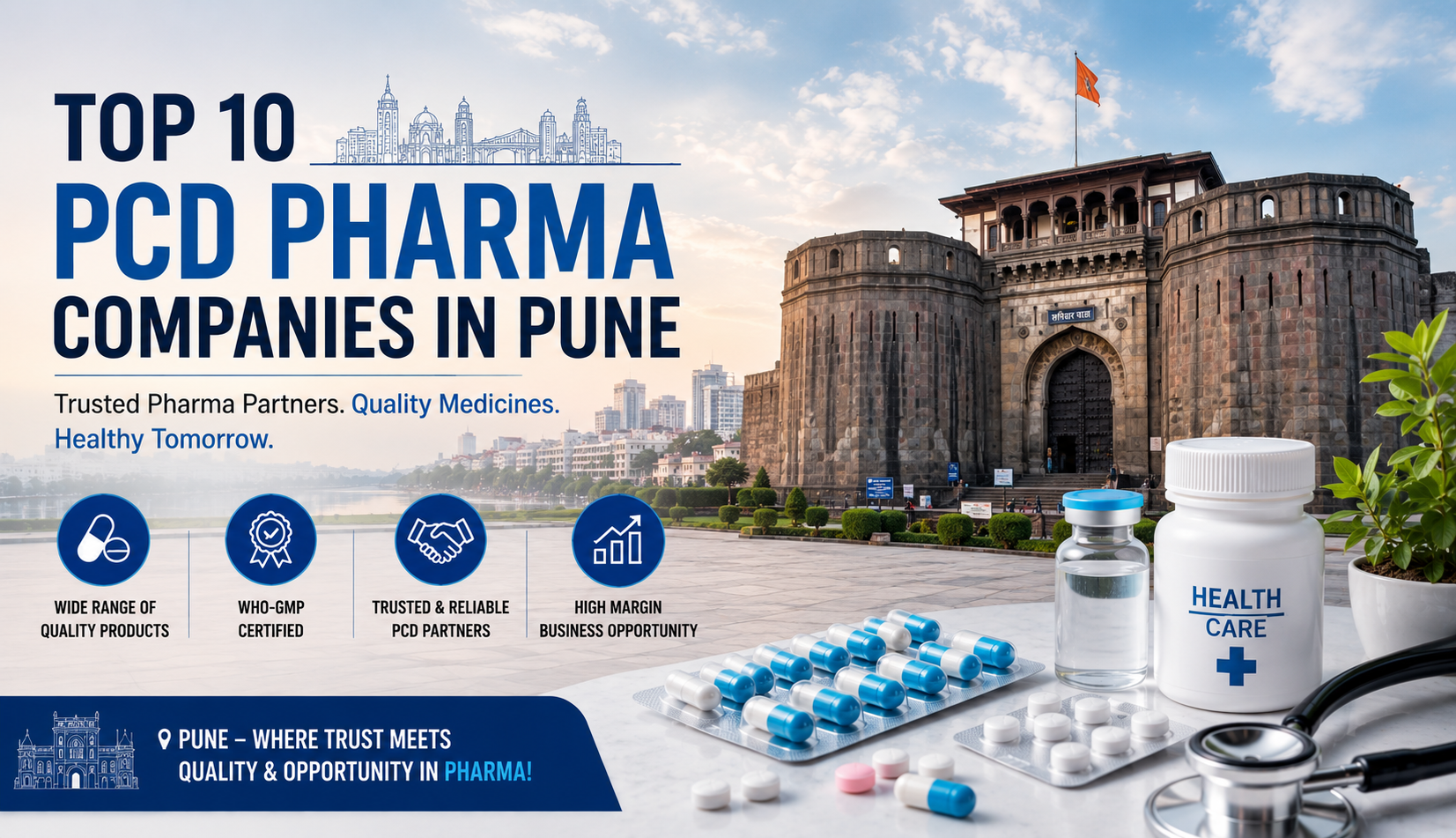 Top 10 PCD Pharma Companies in Pune for Pharma Franchise Business in 2026
